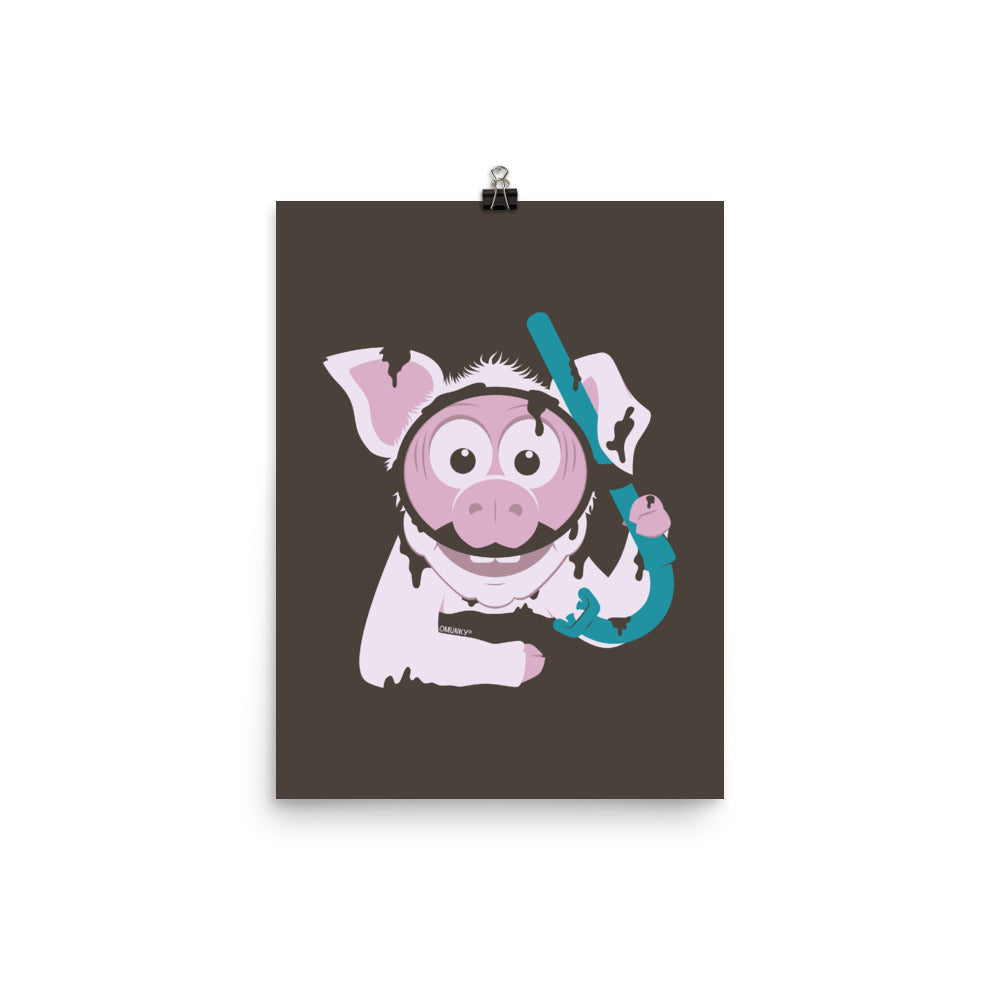 Piggy Plunge Poster