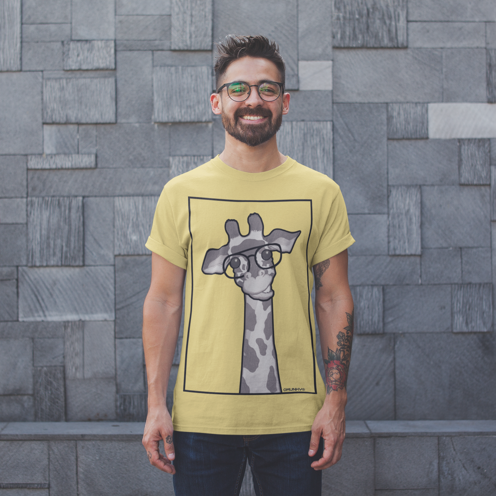 New Animal T-Shirt - A Framed Giraffe